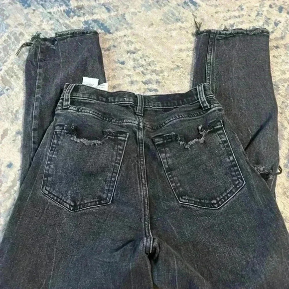 Abercrombie & Fitch Ultra High-Rise Ankle Straight Jeans curve love 25/0R - Picture 5 of 5